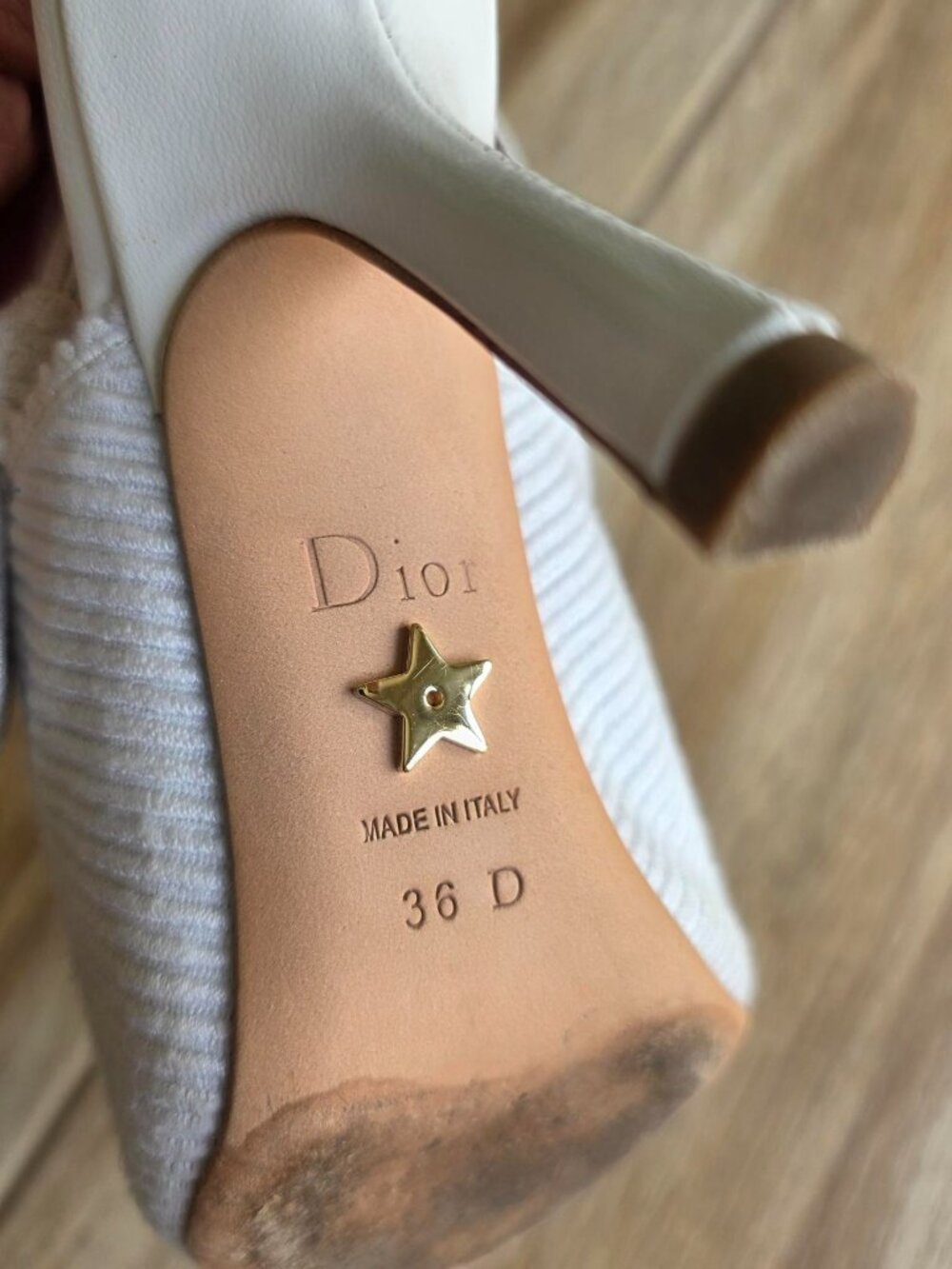 Dior J’Adior Slingback Pumps White Embroidered Cottom Slingback Eur. 36 D - Picture 13 of 15